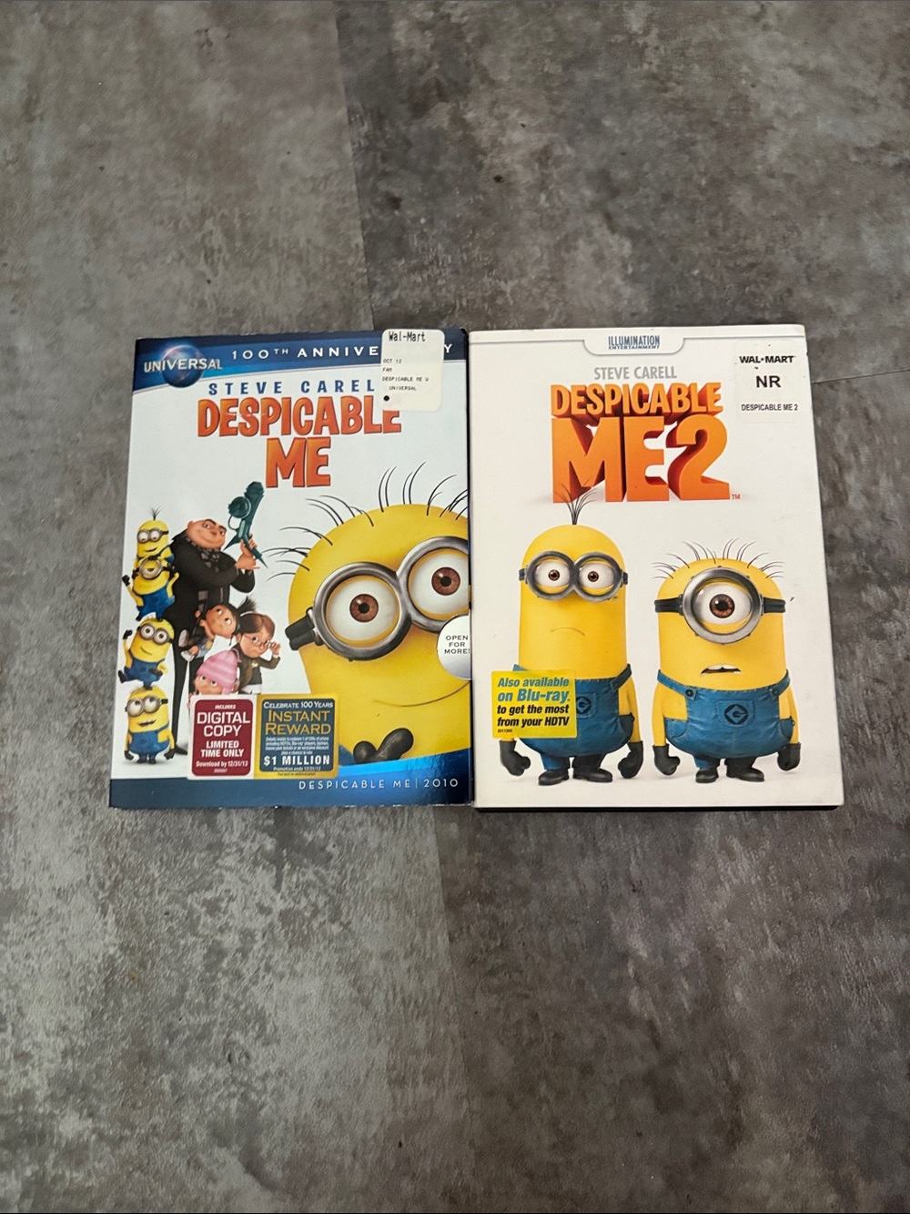 Despicable Me & Despicable Me 2 Kids DVD Bundle - Yellow